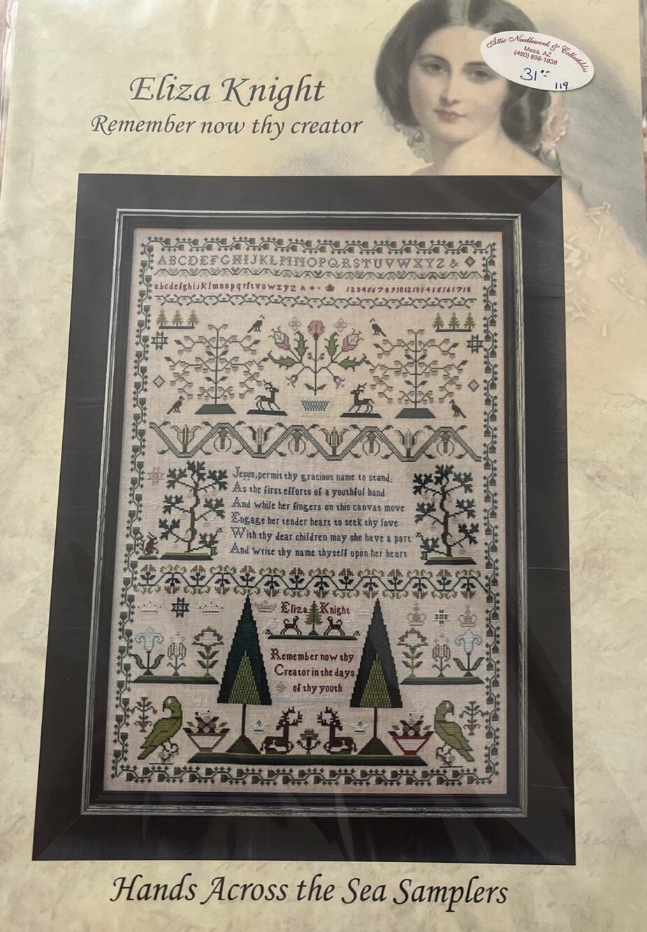 New Hands Across The Sea ELIZA KNIGHT Remember Know Thy Creator Sampler Chart